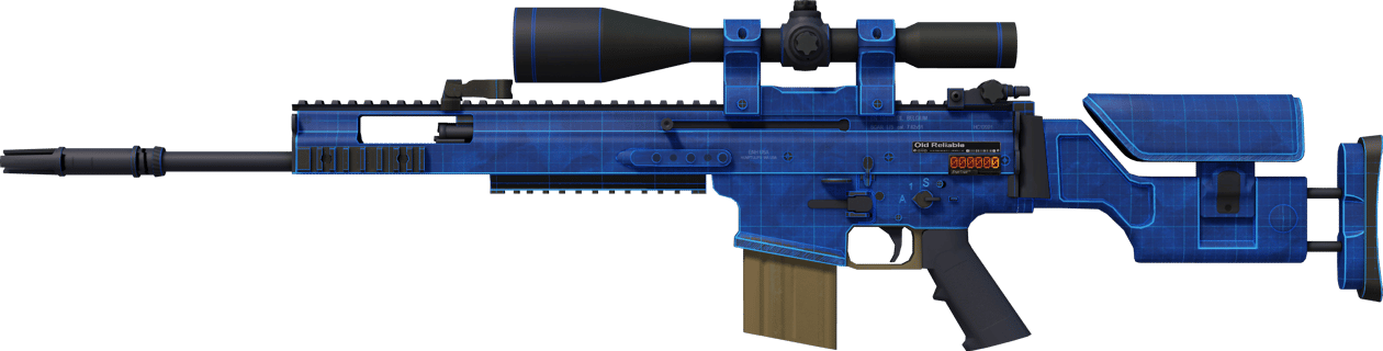 Preview image 1 of StatTrak™ SCAR-20 | Blueprint (FN - Mới cứng)
