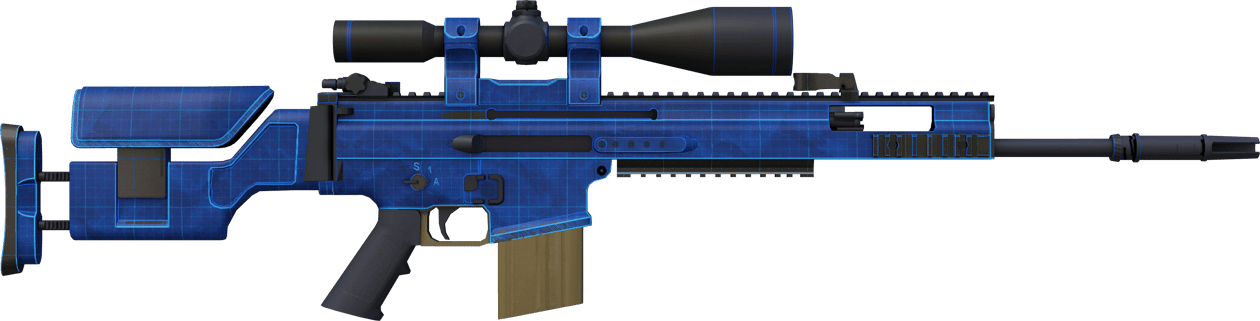 Preview image 2 of StatTrak™ SCAR-20 | Blueprint (新品同様)