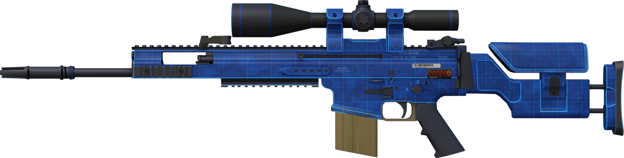 Preview image 1 of StatTrak™ SCAR-20 | Blueprint (新品同様)