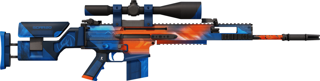 Preview image 2 of StatTrak™ SCAR-20 | Cardiac (ผ่านการทดสอบภาคสนาม)