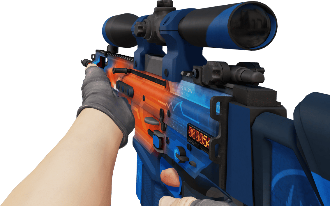 Preview image 3 of StatTrak™ SCAR-20 | Cardiac (ผ่านการทดสอบภาคสนาม)