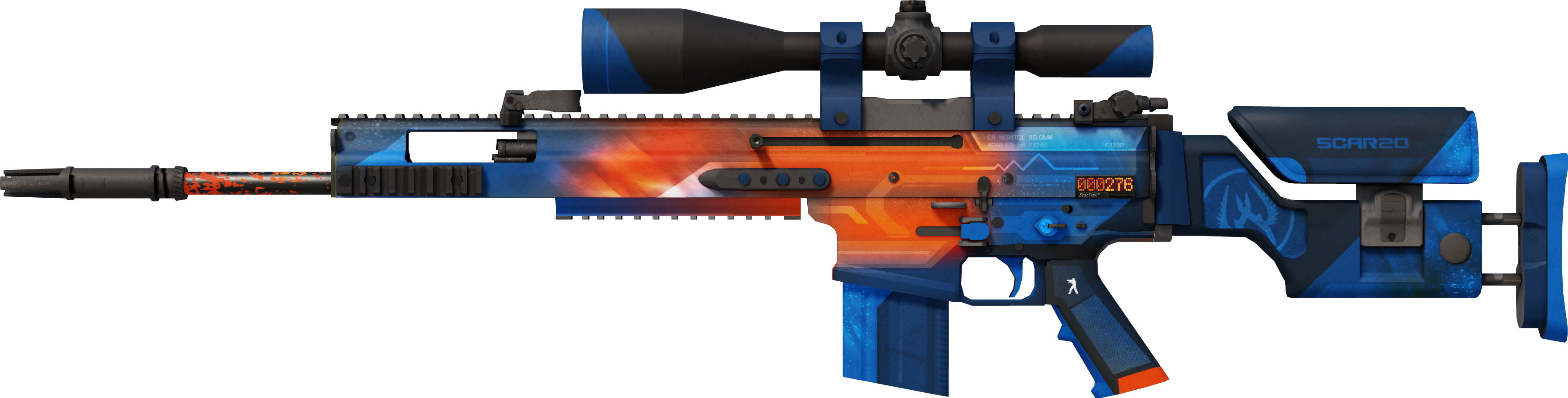 StatTrak™ SCAR-20 | Cardiac (Well-Worn)