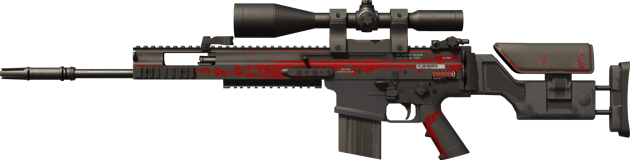 StatTrak™ SCAR-20 | Crimson Web (Battle-Scarred)