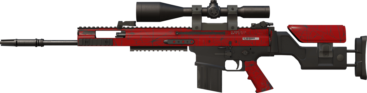 Preview image 1 of StatTrak™ SCAR-20 | Crimson Web (FN - Mới cứng)
