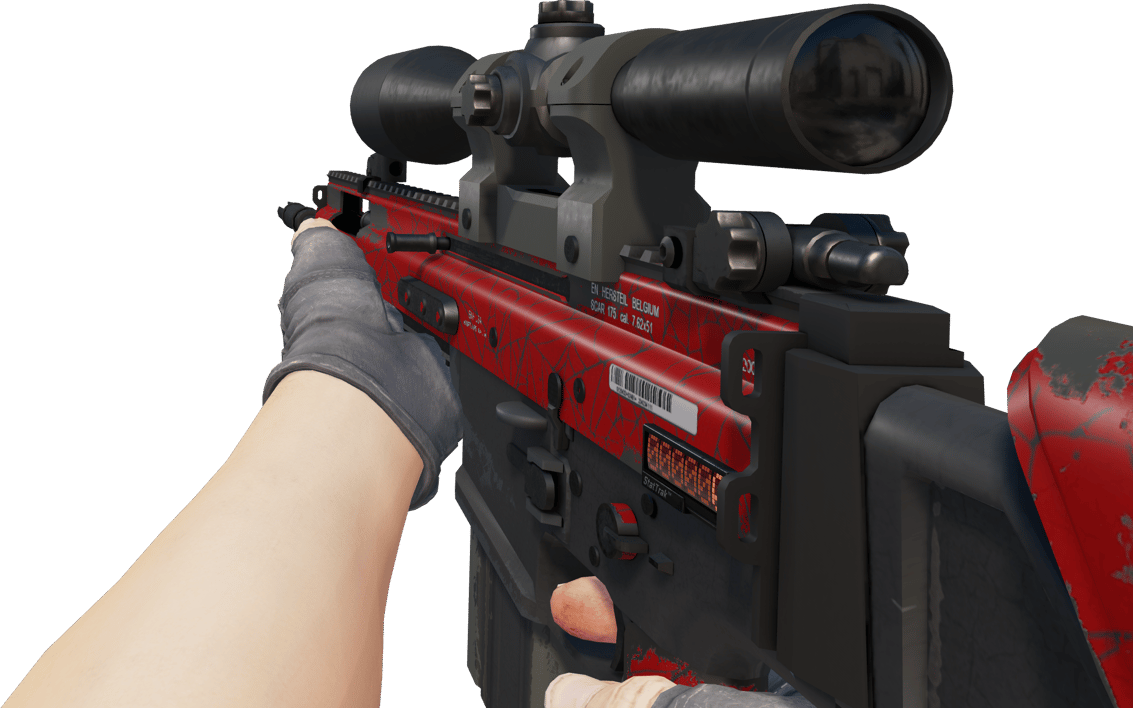 Preview image 3 of StatTrak™ SCAR-20 | Verenpunainen seitti (Käytössä kokeiltu)
