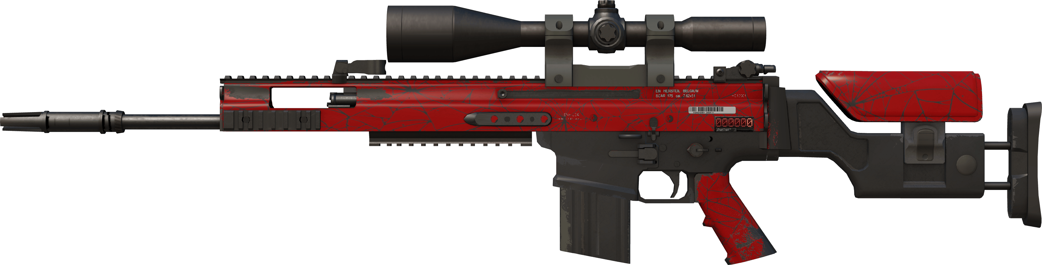 StatTrak™ SCAR-20 | Crimson Web (Minimal Wear)