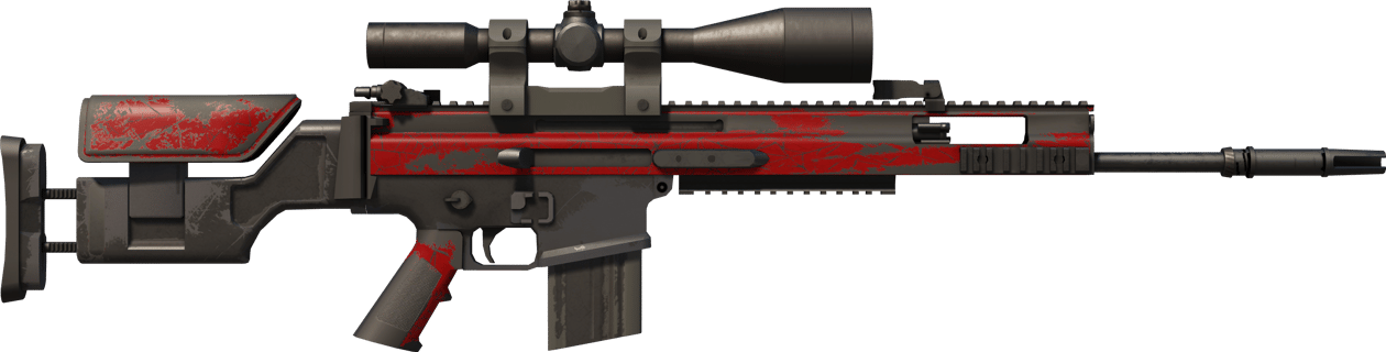 Preview image 2 of StatTrak™ SCAR-20 | Crimson Web (WW - Khá mòn)