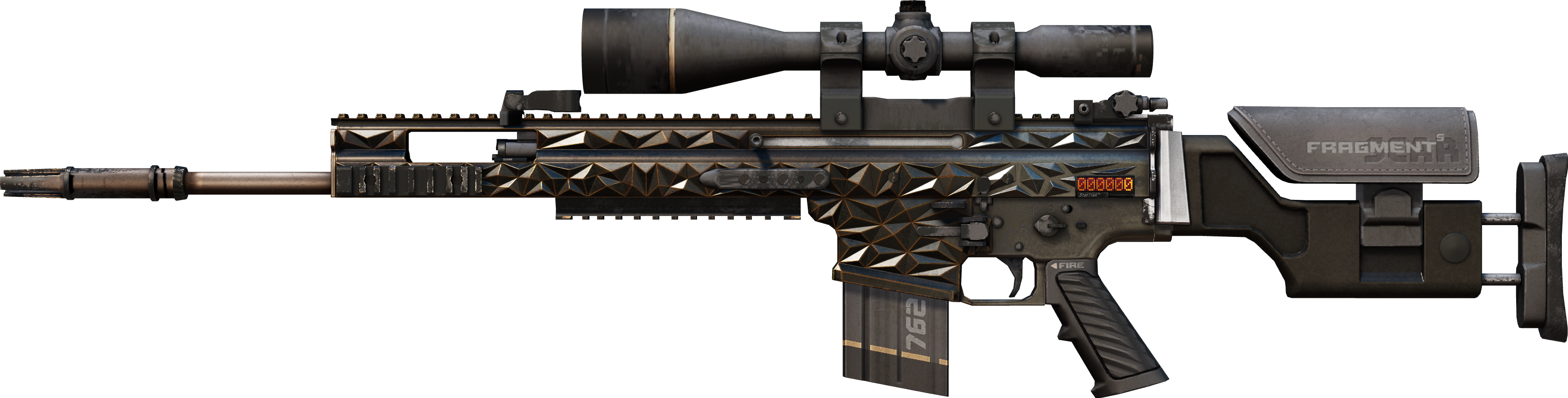 StatTrak™ SCAR-20 | Fragments (Battle-Scarred)
