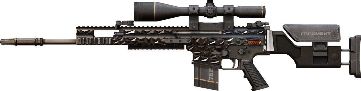 Preview image 1 of StatTrak™ SCAR-20 | Fragments (WW - Khá mòn)