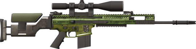 Preview image 2 of StatTrak™ SCAR-20 | Grüner Soldat (Fabrikneu)