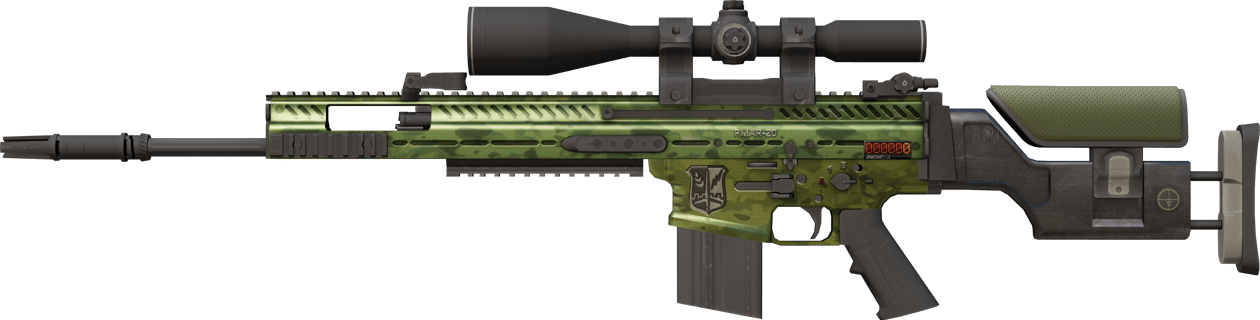 Preview image 1 of StatTrak™ SCAR-20 | Green Marine (未使用)