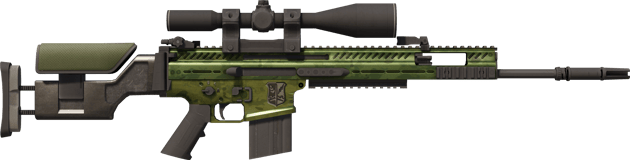Preview image 2 of StatTrak™ SCAR-20 | Yeşil Denizci (Görevde Kullanılmış)