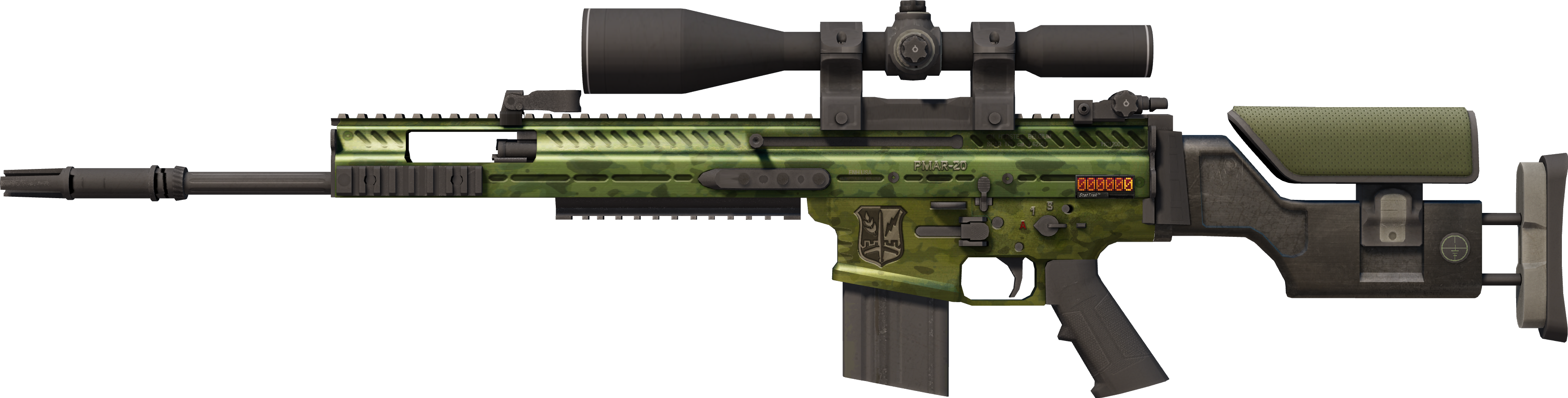 StatTrak™ SCAR-20 | Green Marine (Field-Tested)