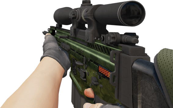 Preview image 3 of StatTrak™ SCAR-20 | Green Marine (มีรอยถลอกอย่างมาก)