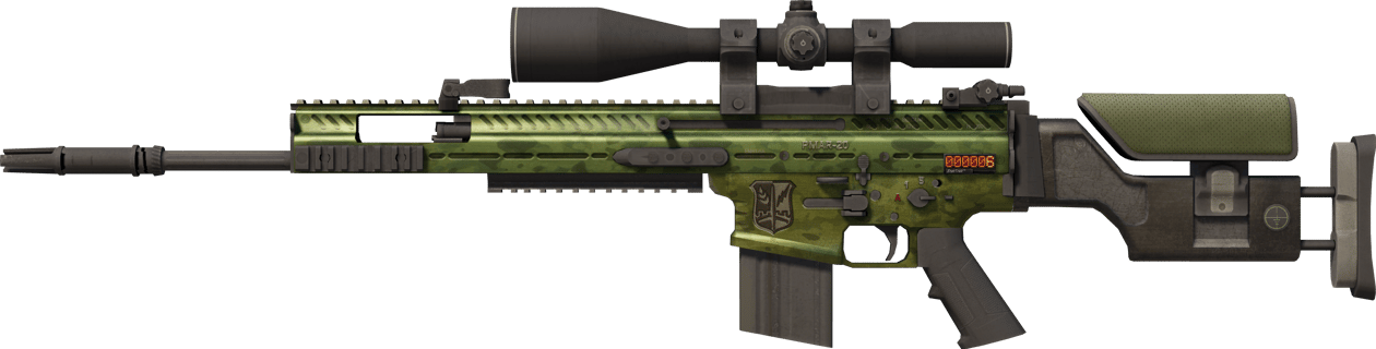 Preview image 1 of StatTrak™ SCAR-20 | 绿色陆战队 (破损不堪)