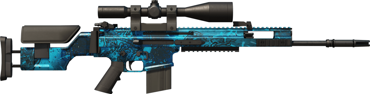 Preview image 2 of StatTrak™ SCAR-20 | Grotto (Usura minima)