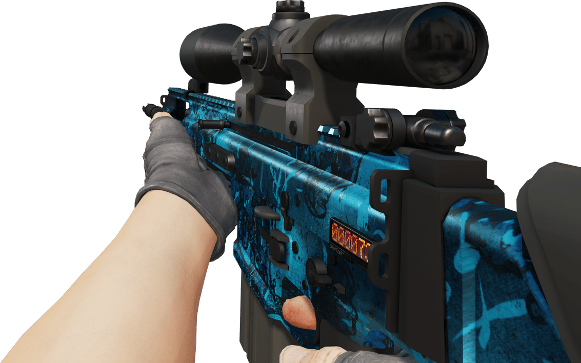 Preview image 3 of StatTrak™ SCAR-20 | Grotto (Usura minima)