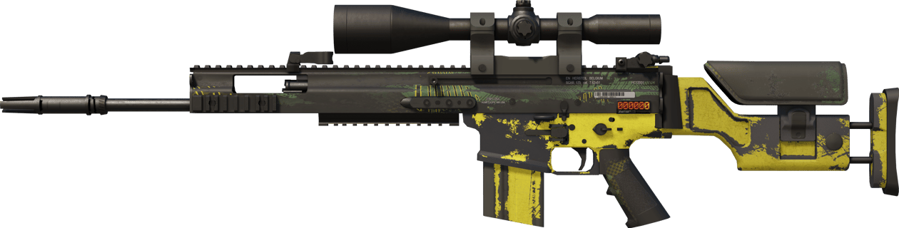 Preview image 1 of StatTrak™ SCAR-20 | Jungle Slipstream (戦いで傷ついた)