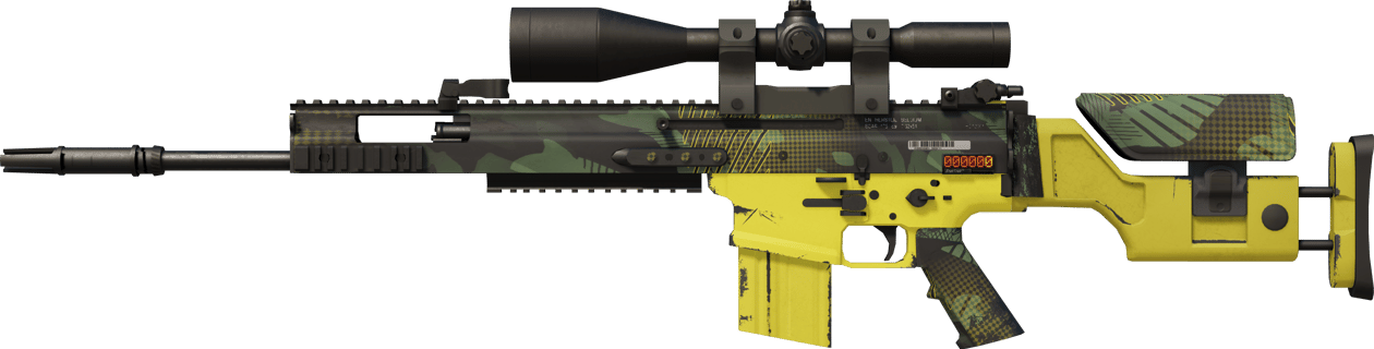 Preview image 1 of StatTrak™ SCAR-20 | 丛林滑流 (略有磨损)