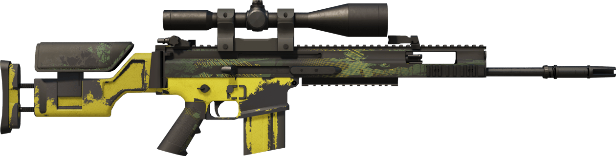 Preview image 2 of StatTrak™ SCAR-20 | Jungle Slipstream (WW - Khá mòn)
