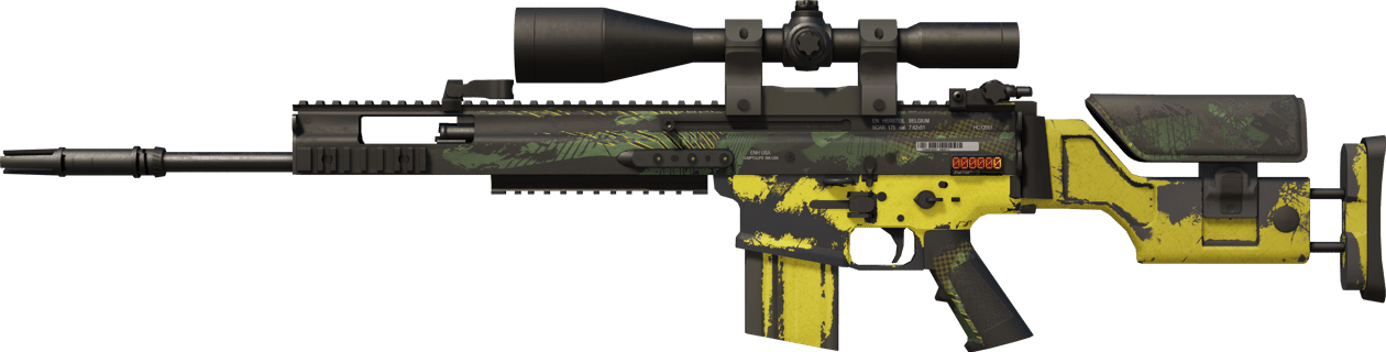 Preview image 1 of StatTrak™ SCAR-20 | Jungle Slipstream (WW - Khá mòn)