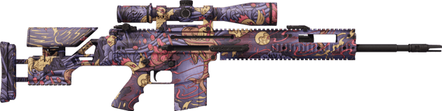 Preview image 2 of StatTrak™ SCAR-20 | 暗夜活死鸡 (崭新出厂)