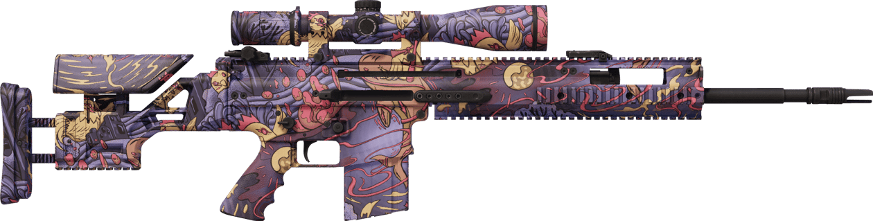 Preview image 2 of StatTrak™ SCAR-20 | Alectorofobia (Recién fabricado)