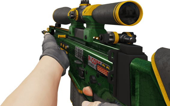 Preview image 3 of StatTrak™ SCAR-20 | Powercore (戦いで傷ついた)