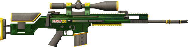 Preview image 2 of StatTrak™ SCAR-20 | Powercore (Well-Worn)