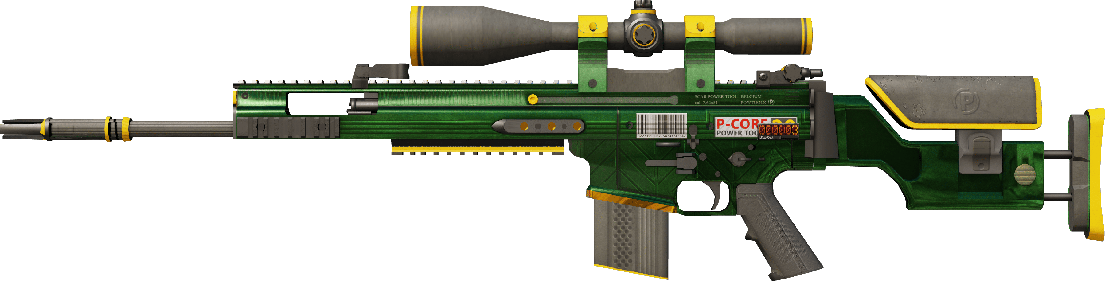 StatTrak™ SCAR-20 | Powercore (Well-Worn)