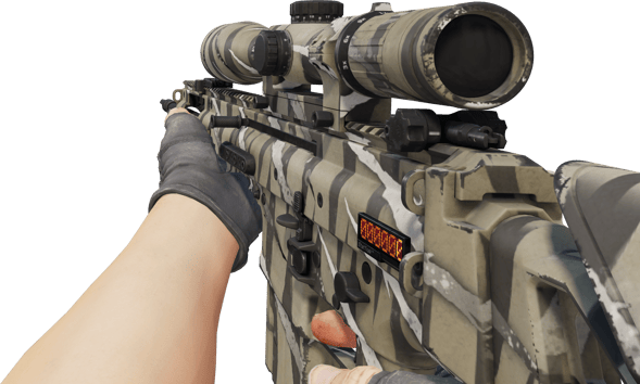 Preview image 3 of StatTrak™ SCAR-20 | Zerrissen (Minimale Gebrauchsspuren)