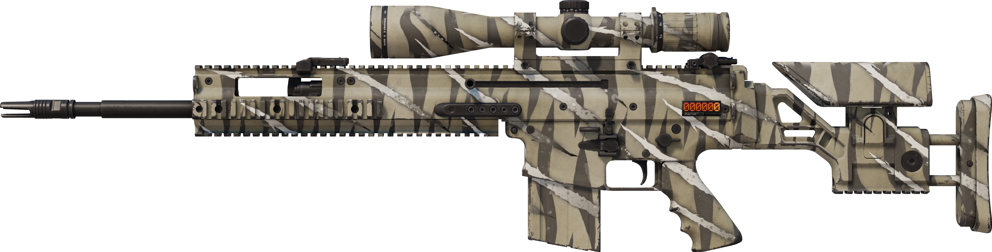 StatTrak™ SCAR-20 | Torn (Minimal Wear)
