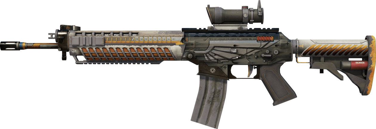 Preview image 1 of StatTrak™ SG 553 | Aerial (Com Muito Uso)