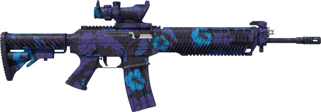 Preview image 2 of StatTrak™ SG 553 | Aloha (Minimal Wear)