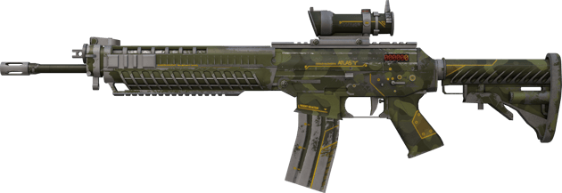 StatTrak™ SG 553 | Atlas (Bastante desgastado)
