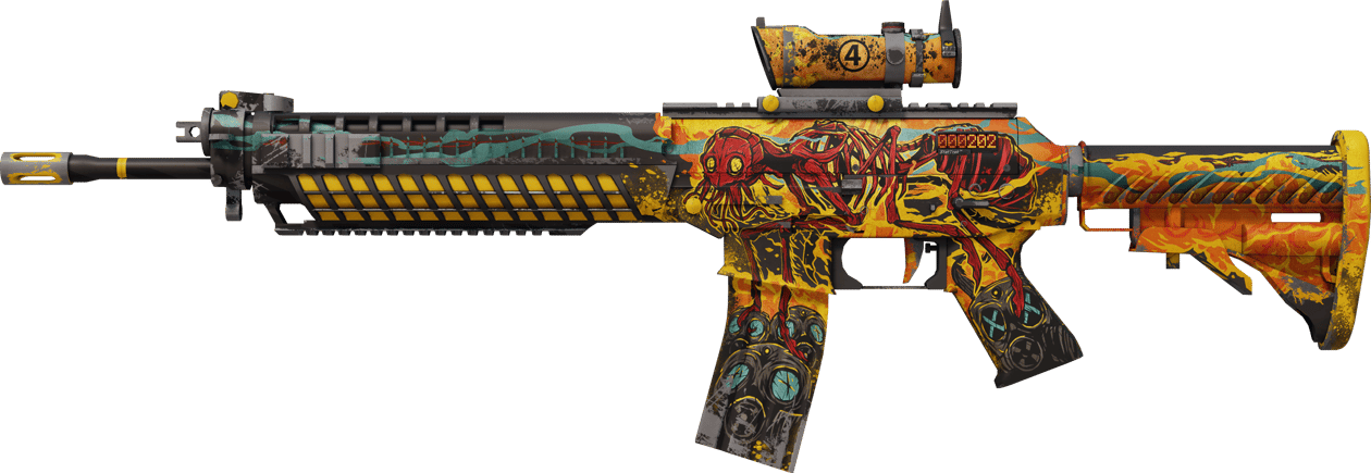 Preview image 1 of StatTrak™ SG 553 | Colony IV (มีรอยถลอกเล็กน้อย)