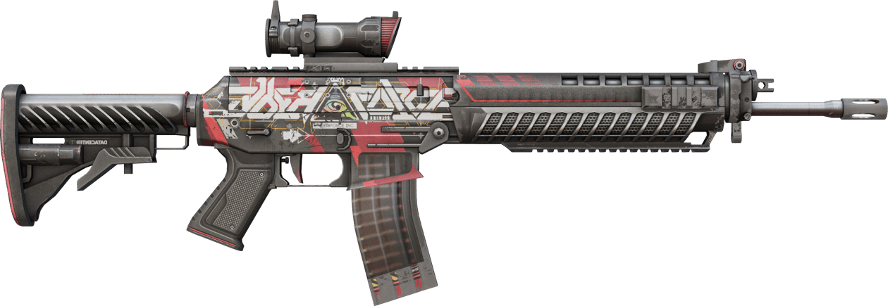 Preview image 2 of StatTrak™ SG 553 | Cyberforce (戦いで傷ついた)