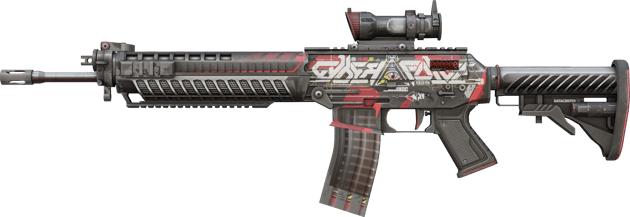 StatTrak™ SG 553 | Cyberforce (戦いで傷ついた)
