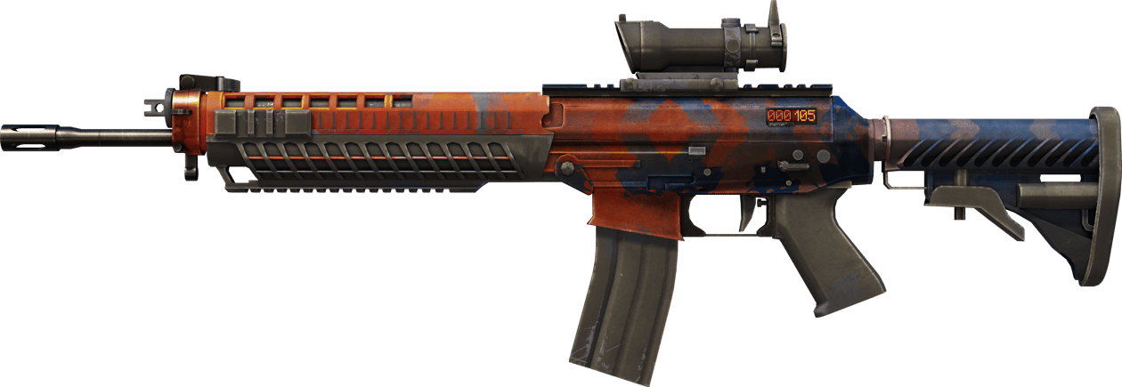 Preview image 1 of StatTrak™ SG 553 | Danger Close (Field-Tested)