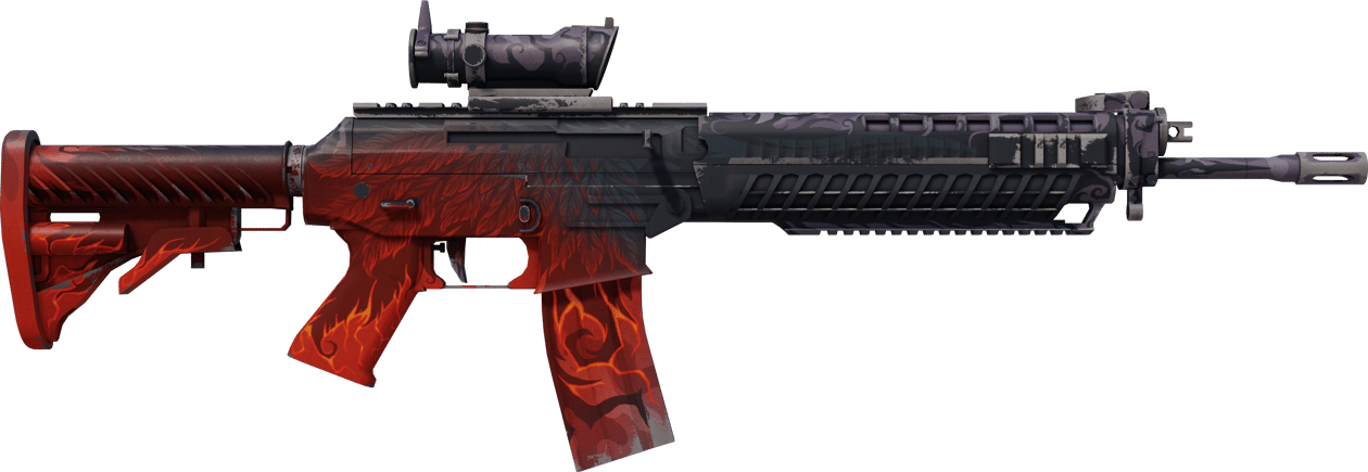 Preview image 2 of StatTrak™ SG 553 | 黑翼 (戰痕累累)