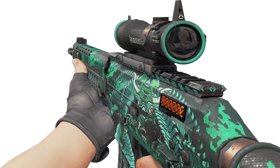 Preview image 3 of StatTrak™ SG 553 | Dragon Tech (Battle-Scarred)