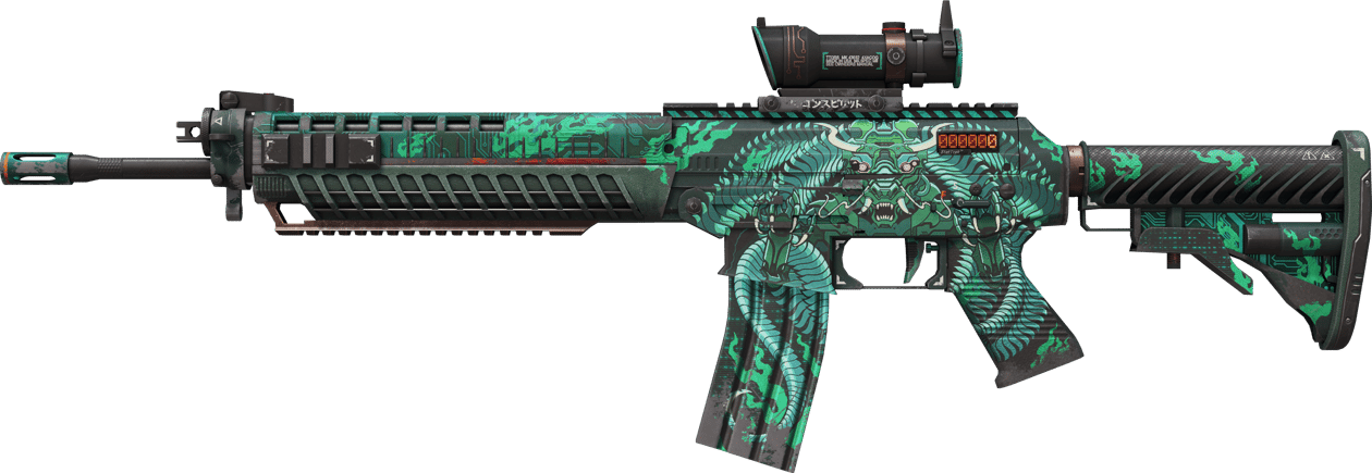 Preview image 1 of StatTrak™ SG 553 | Dragon Tech (Testado no Terreno)