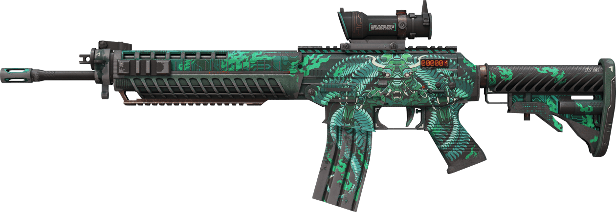 Preview image 1 of StatTrak™ SG 553 | Dragon Tech (かなり摩耗)