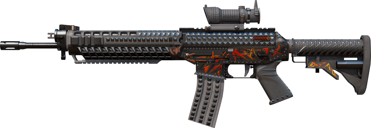 Preview image 1 of StatTrak™ SG 553 | Heavy metal (prosto z fabryki)