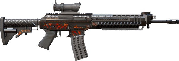 Preview image 2 of StatTrak™ SG 553 | 重金属摇滚 (破损不堪)