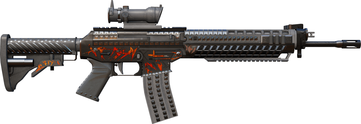 Preview image 2 of StatTrak™ SG 553 | Heavy Metal (Eskimiş)