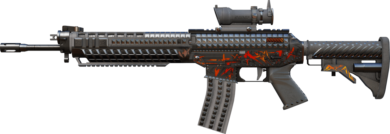 Preview image 1 of StatTrak™ SG 553 | Heavy Metal (Eskimiş)