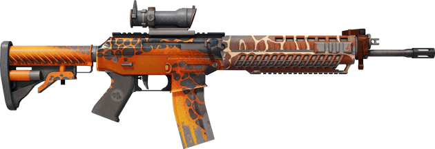 Preview image 2 of StatTrak™ SG 553 | Tiger Moth (Field-Tested)