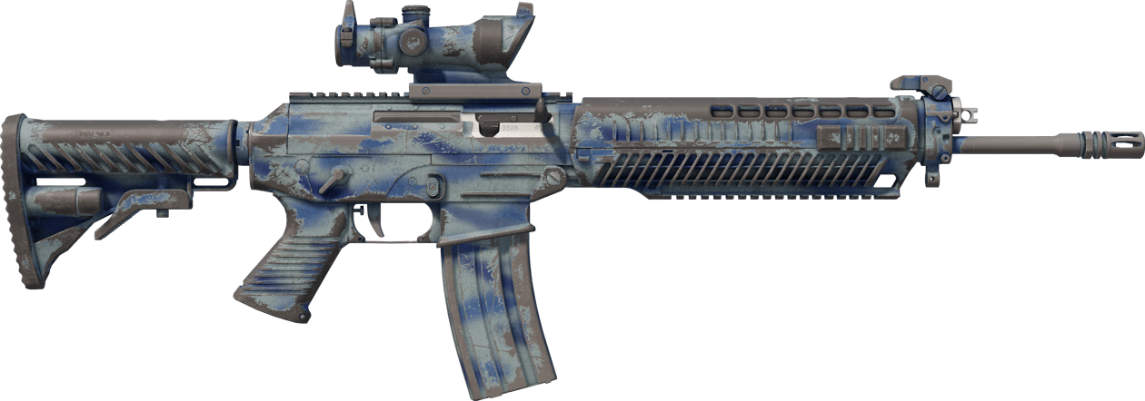 Preview image 2 of StatTrak™ SG 553 | Wave Spray (Segnato dalle battaglie)