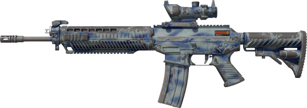 Preview image 1 of StatTrak™ SG 553 | Wave Spray (Segnato dalle battaglie)
